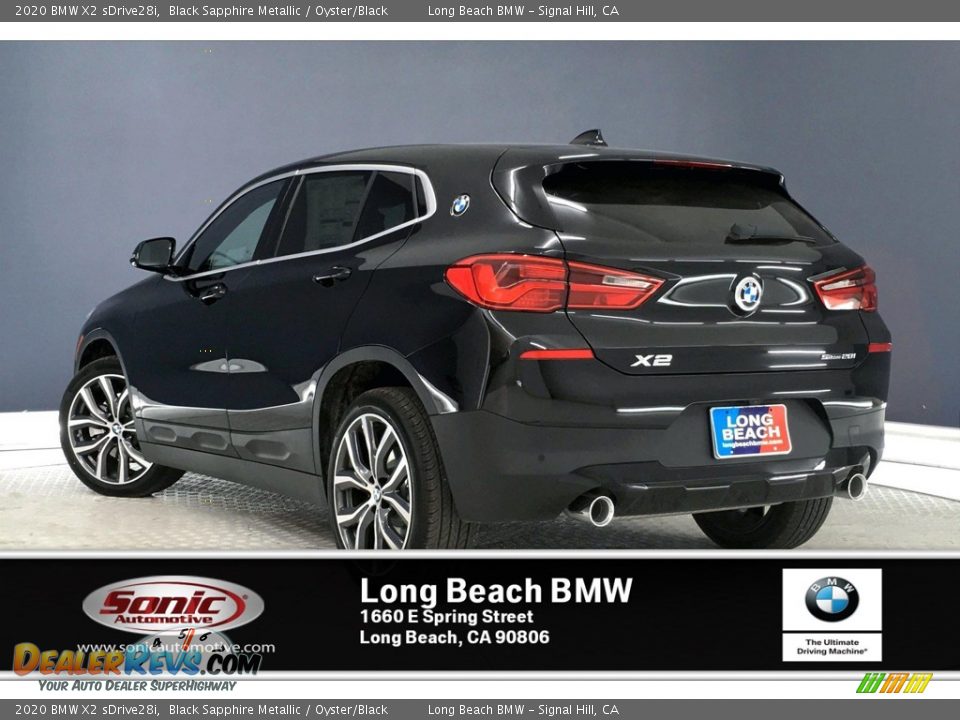 2020 BMW X2 sDrive28i Black Sapphire Metallic / Oyster/Black Photo #2