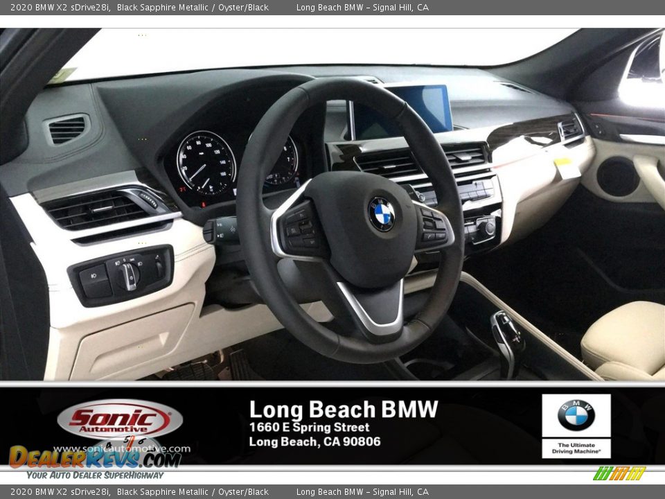 2020 BMW X2 sDrive28i Black Sapphire Metallic / Oyster/Black Photo #4