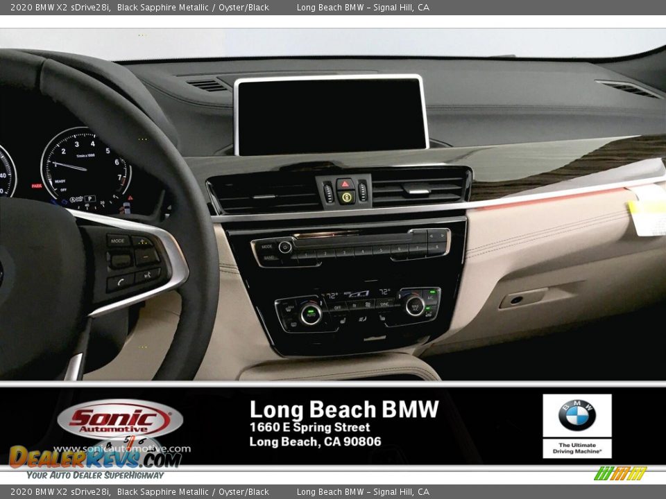 2020 BMW X2 sDrive28i Black Sapphire Metallic / Oyster/Black Photo #5