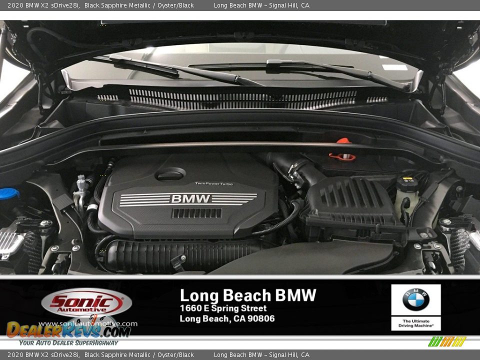 2020 BMW X2 sDrive28i Black Sapphire Metallic / Oyster/Black Photo #8