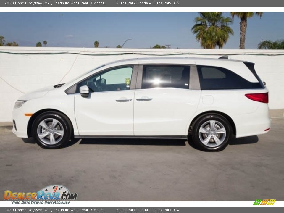 2020 Honda Odyssey EX-L Platinum White Pearl / Mocha Photo #5