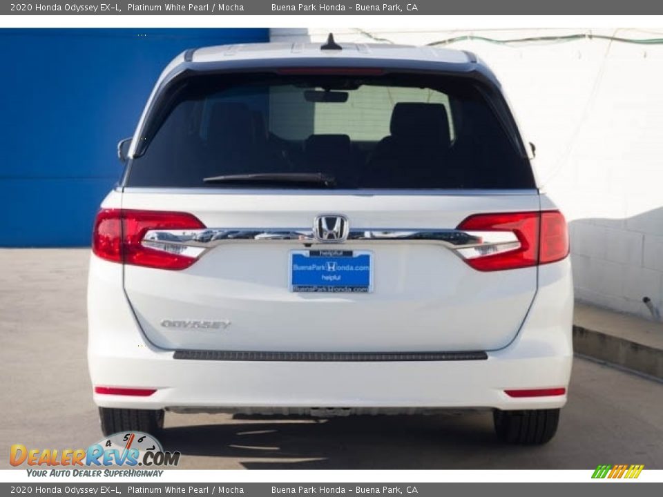 2020 Honda Odyssey EX-L Platinum White Pearl / Mocha Photo #6