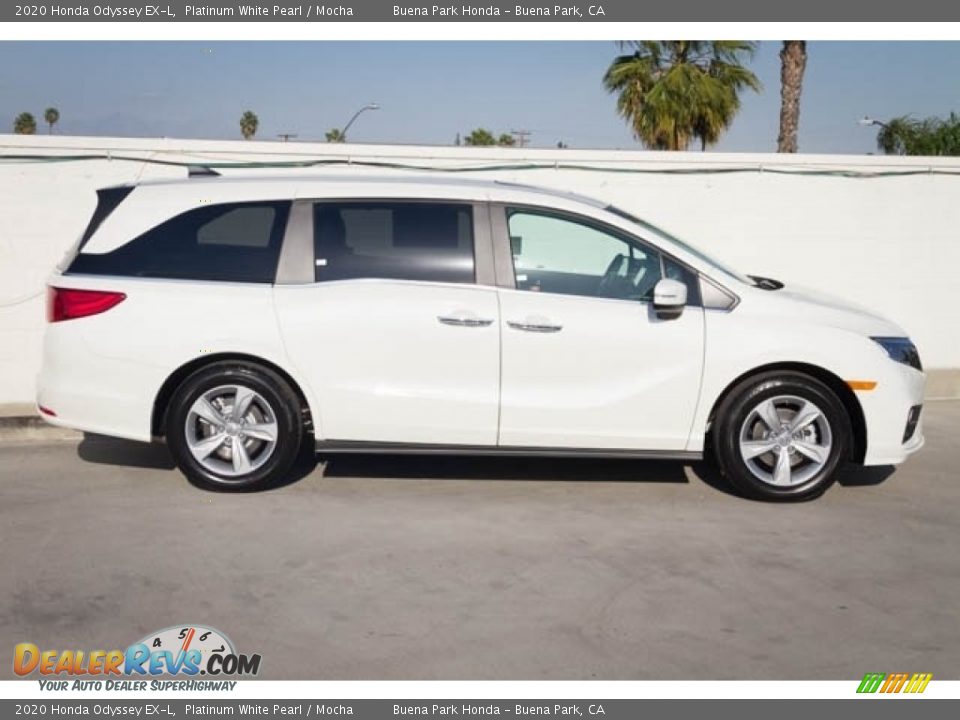 2020 Honda Odyssey EX-L Platinum White Pearl / Mocha Photo #9