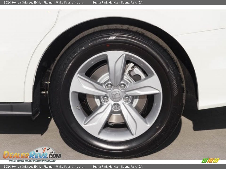 2020 Honda Odyssey EX-L Platinum White Pearl / Mocha Photo #12