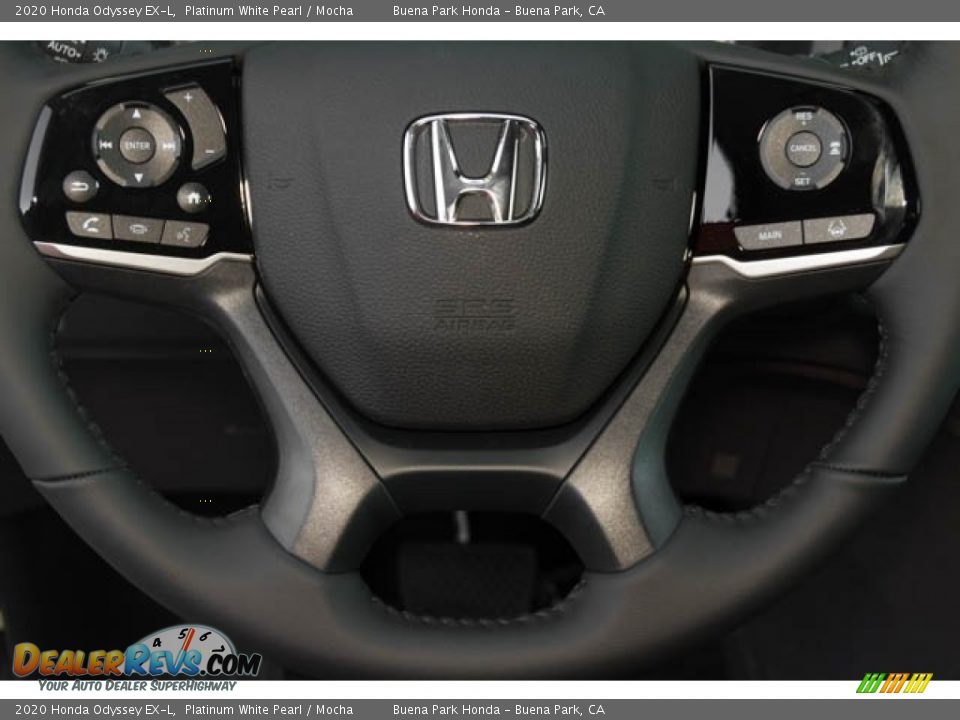 2020 Honda Odyssey EX-L Platinum White Pearl / Mocha Photo #17