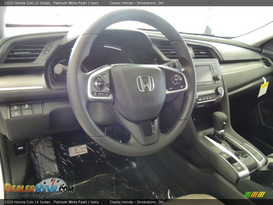 2020 Honda Civic LX Sedan Platinum White Pearl / Ivory Photo #11
