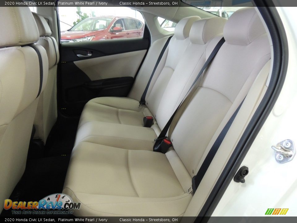 2020 Honda Civic LX Sedan Platinum White Pearl / Ivory Photo #13