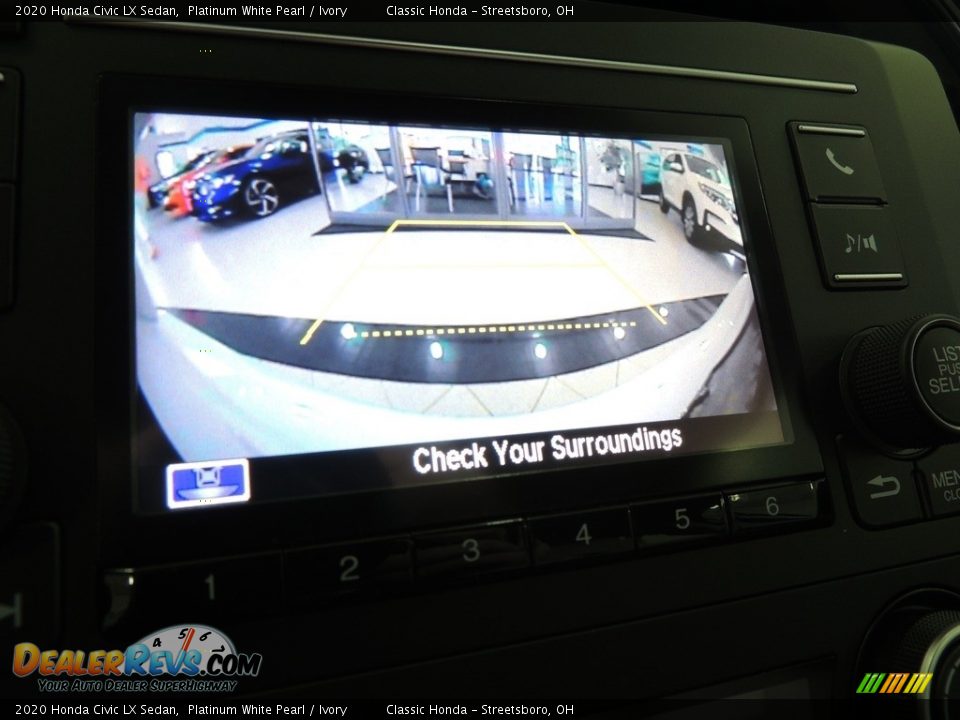 2020 Honda Civic LX Sedan Platinum White Pearl / Ivory Photo #16