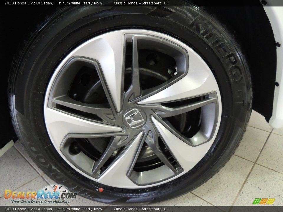 2020 Honda Civic LX Sedan Platinum White Pearl / Ivory Photo #20