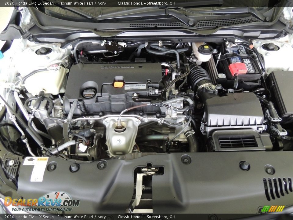 2020 Honda Civic LX Sedan Platinum White Pearl / Ivory Photo #21