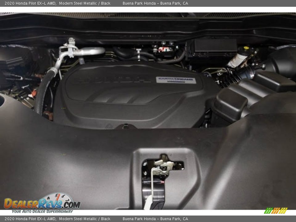 2020 Honda Pilot EX-L AWD Modern Steel Metallic / Black Photo #10