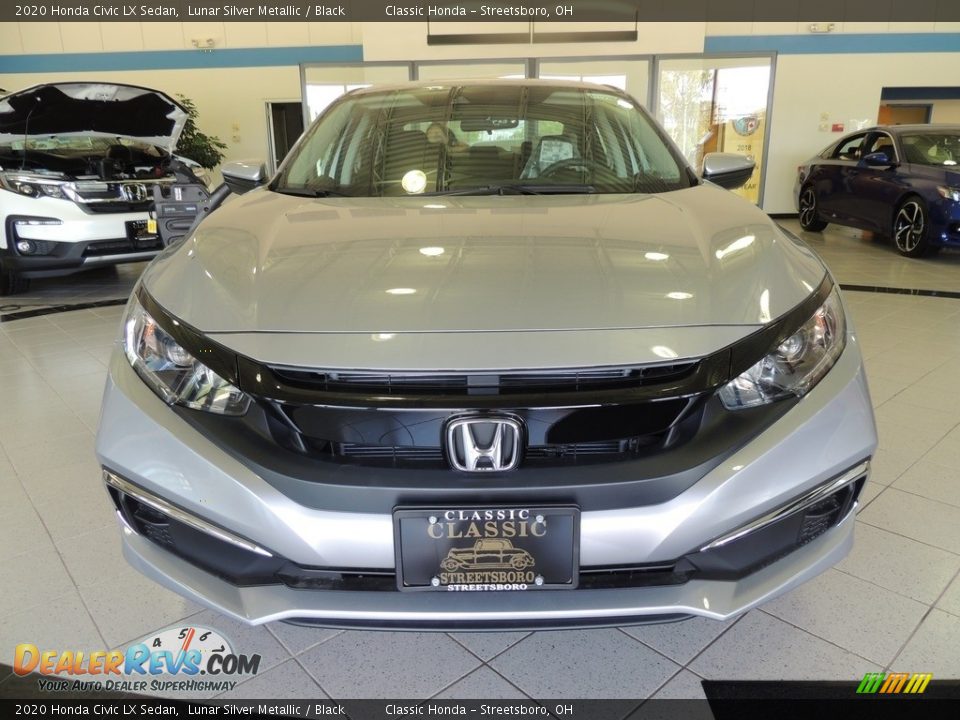 2020 Honda Civic LX Sedan Lunar Silver Metallic / Black Photo #2
