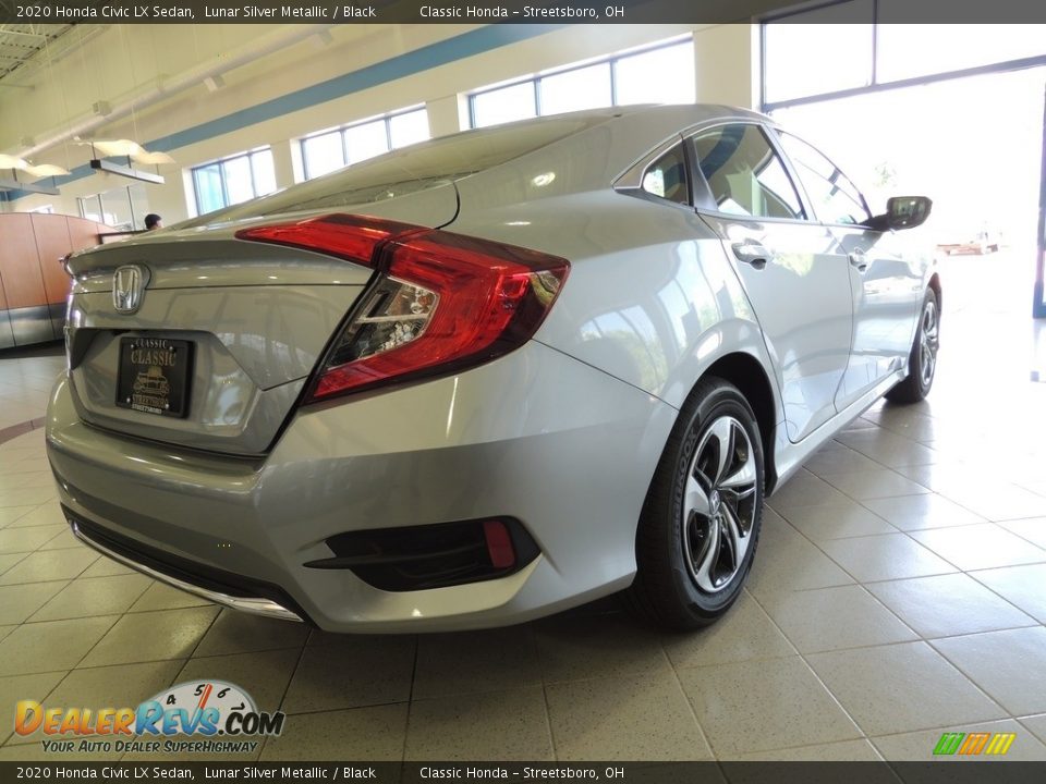 2020 Honda Civic LX Sedan Lunar Silver Metallic / Black Photo #5