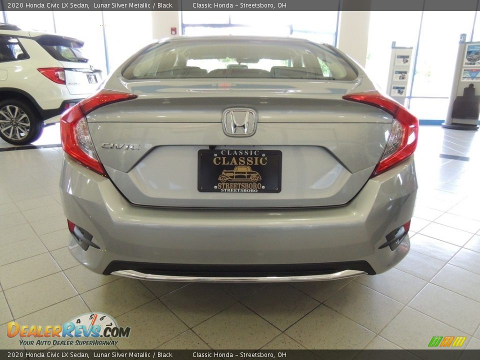 2020 Honda Civic LX Sedan Lunar Silver Metallic / Black Photo #6