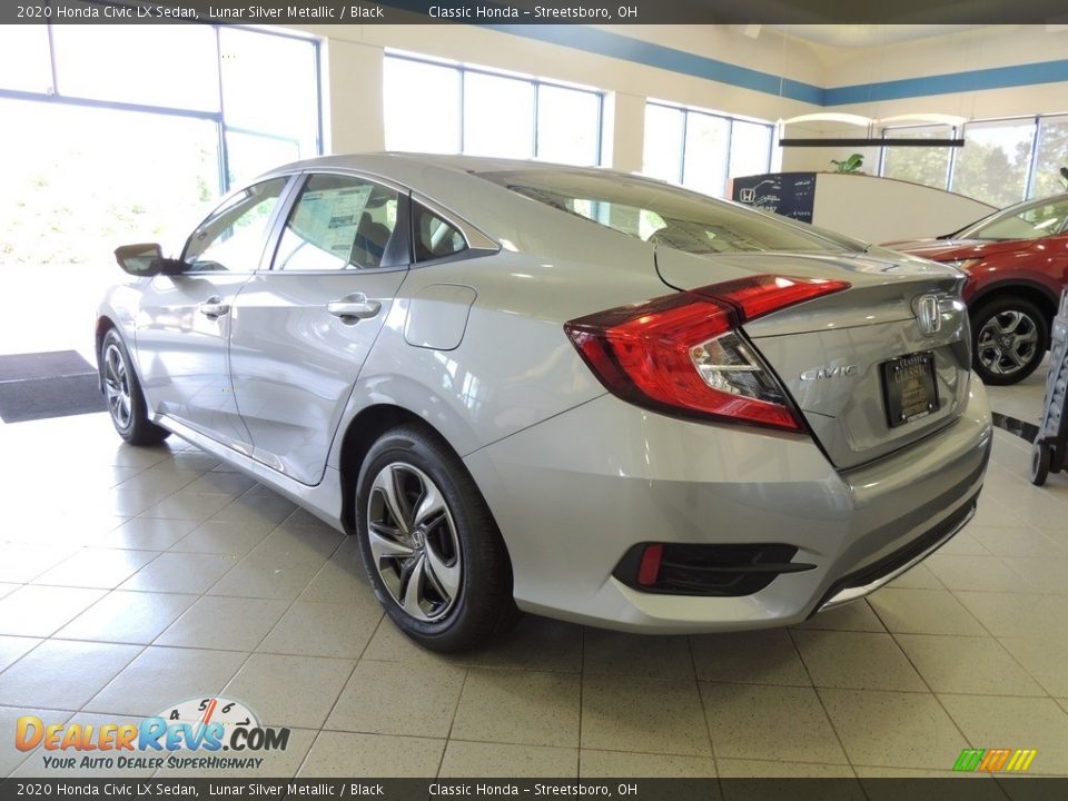 2020 Honda Civic LX Sedan Lunar Silver Metallic / Black Photo #7
