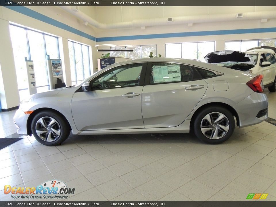 2020 Honda Civic LX Sedan Lunar Silver Metallic / Black Photo #8