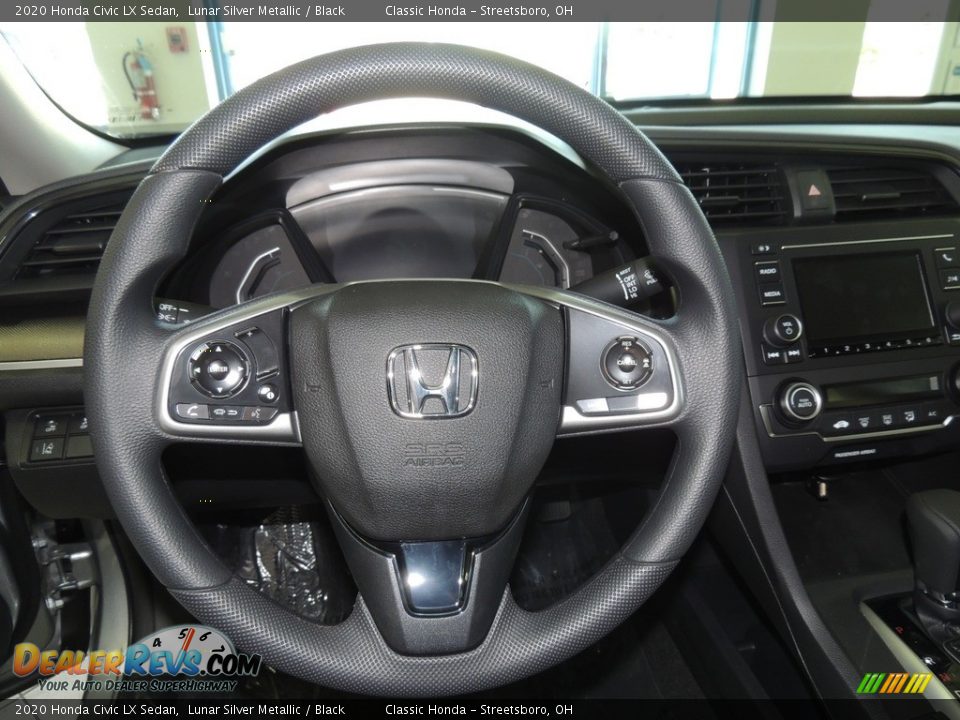 2020 Honda Civic LX Sedan Lunar Silver Metallic / Black Photo #14