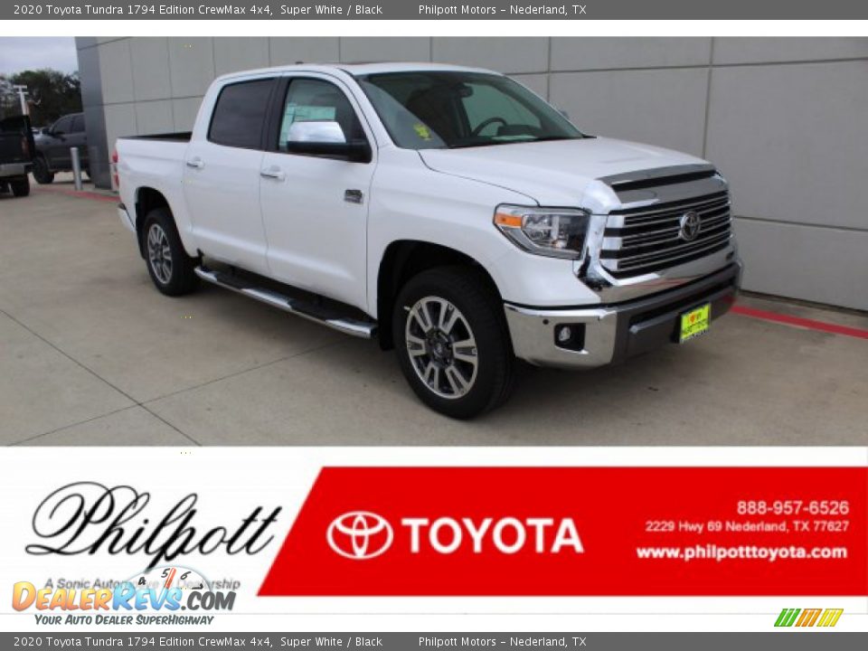 2020 Toyota Tundra 1794 Edition CrewMax 4x4 Super White / Black Photo #1