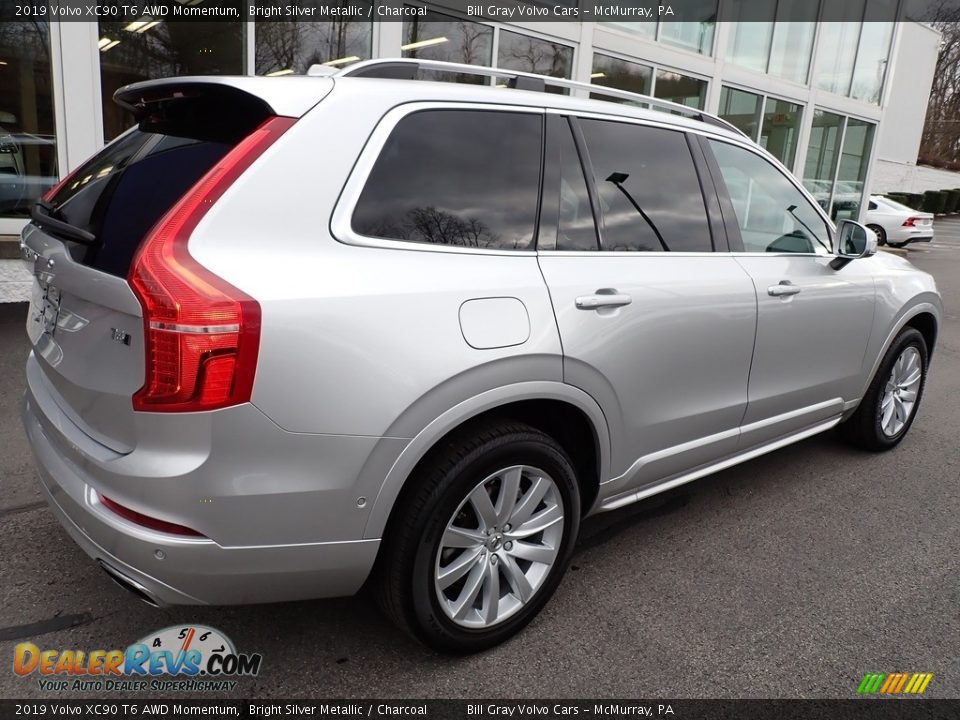 2019 Volvo XC90 T6 AWD Momentum Bright Silver Metallic / Charcoal Photo #3