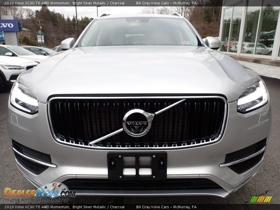 2019 Volvo XC90 T6 AWD Momentum Bright Silver Metallic / Charcoal Photo #9