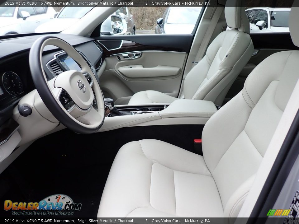 Front Seat of 2019 Volvo XC90 T6 AWD Momentum Photo #11