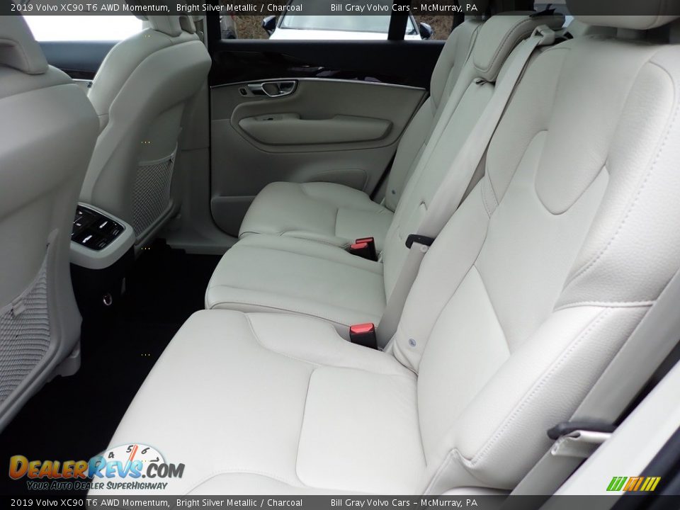 Rear Seat of 2019 Volvo XC90 T6 AWD Momentum Photo #12