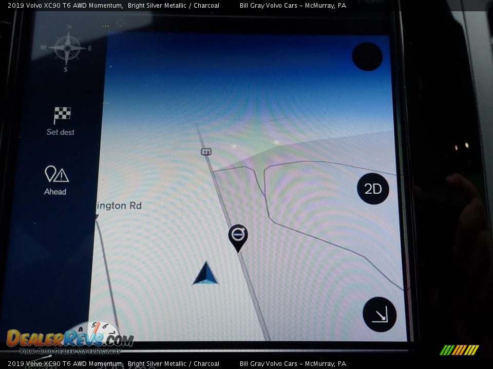 2019 Volvo XC90 T6 AWD Momentum Bright Silver Metallic / Charcoal Photo #22