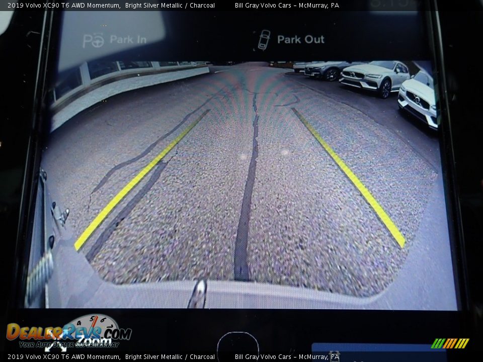 2019 Volvo XC90 T6 AWD Momentum Bright Silver Metallic / Charcoal Photo #23