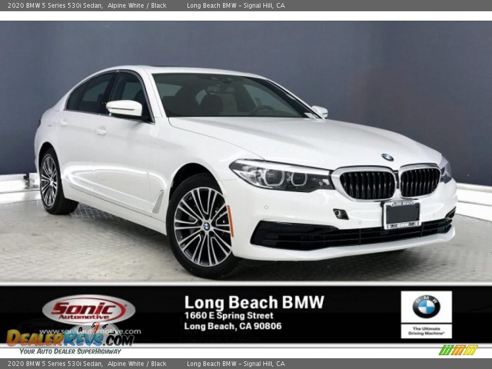 2020 BMW 5 Series 530i Sedan Alpine White / Black Photo #1