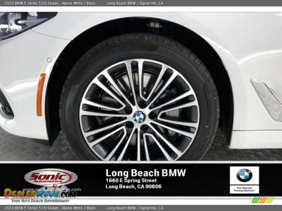 2020 BMW 5 Series 530i Sedan Alpine White / Black Photo #9
