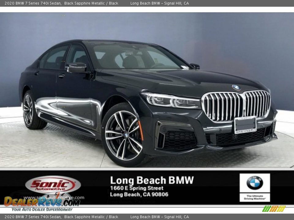 2020 BMW 7 Series 740i Sedan Black Sapphire Metallic / Black Photo #1