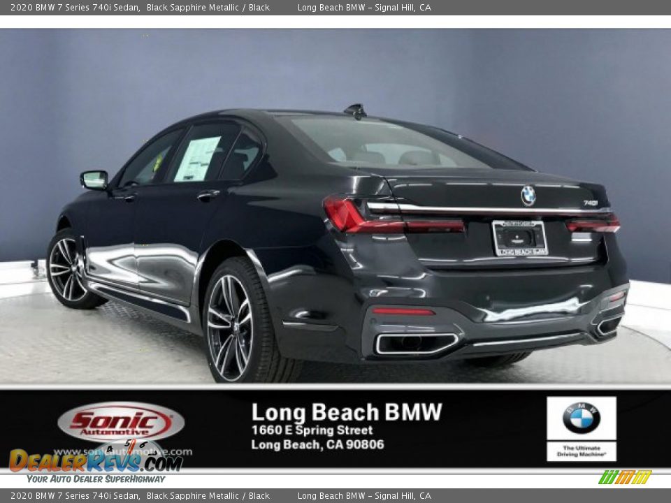 2020 BMW 7 Series 740i Sedan Black Sapphire Metallic / Black Photo #2