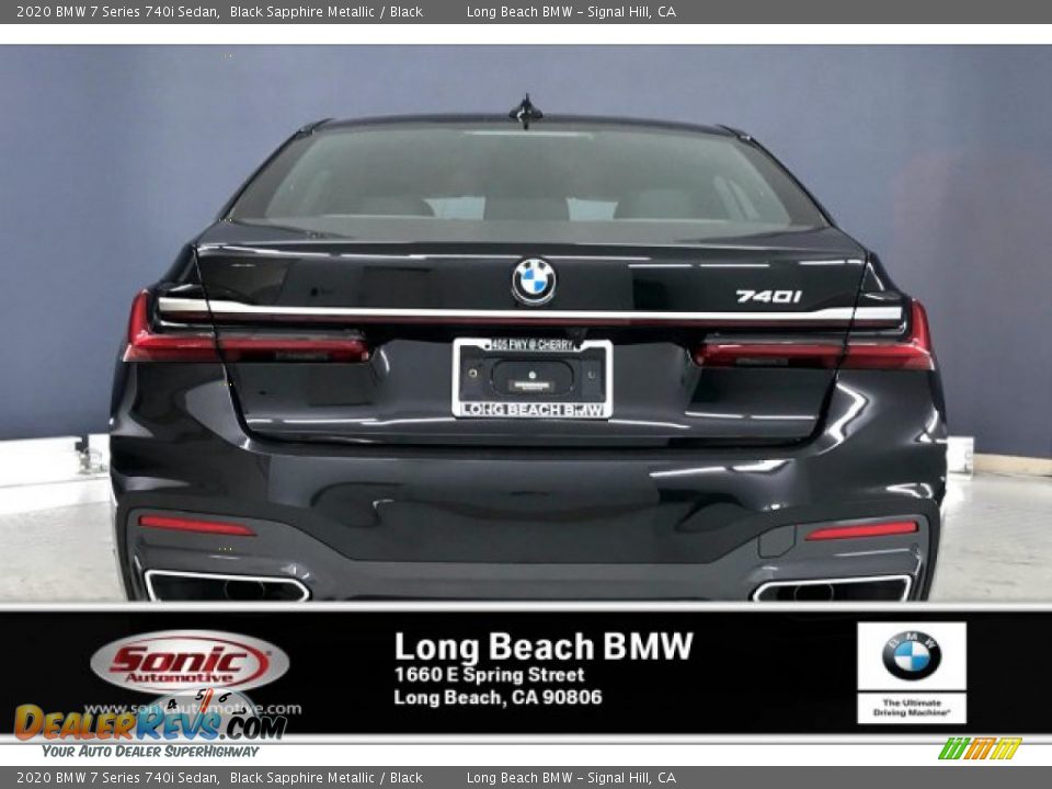 2020 BMW 7 Series 740i Sedan Black Sapphire Metallic / Black Photo #3