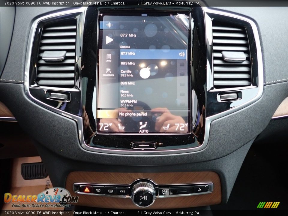 2020 Volvo XC90 T6 AWD Inscription Onyx Black Metallic / Charcoal Photo #15