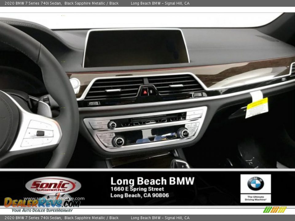 2020 BMW 7 Series 740i Sedan Black Sapphire Metallic / Black Photo #5
