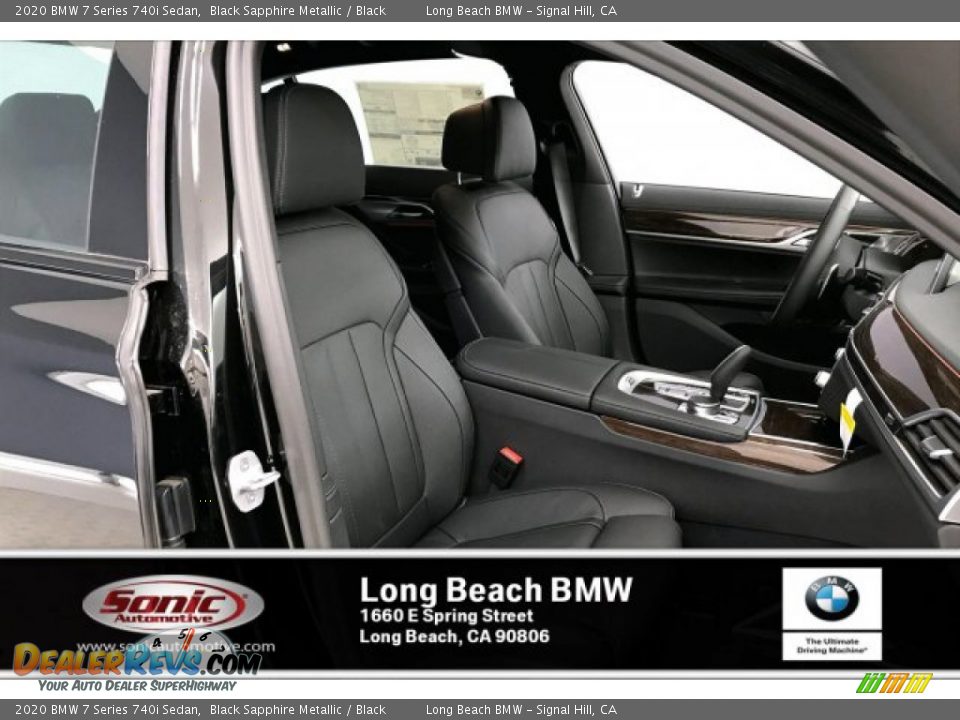 2020 BMW 7 Series 740i Sedan Black Sapphire Metallic / Black Photo #7