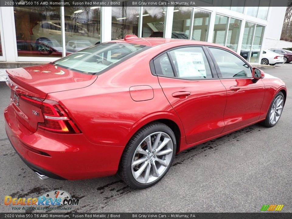 Fusion Red Metallic 2020 Volvo S60 T6 AWD Momentum Photo #2