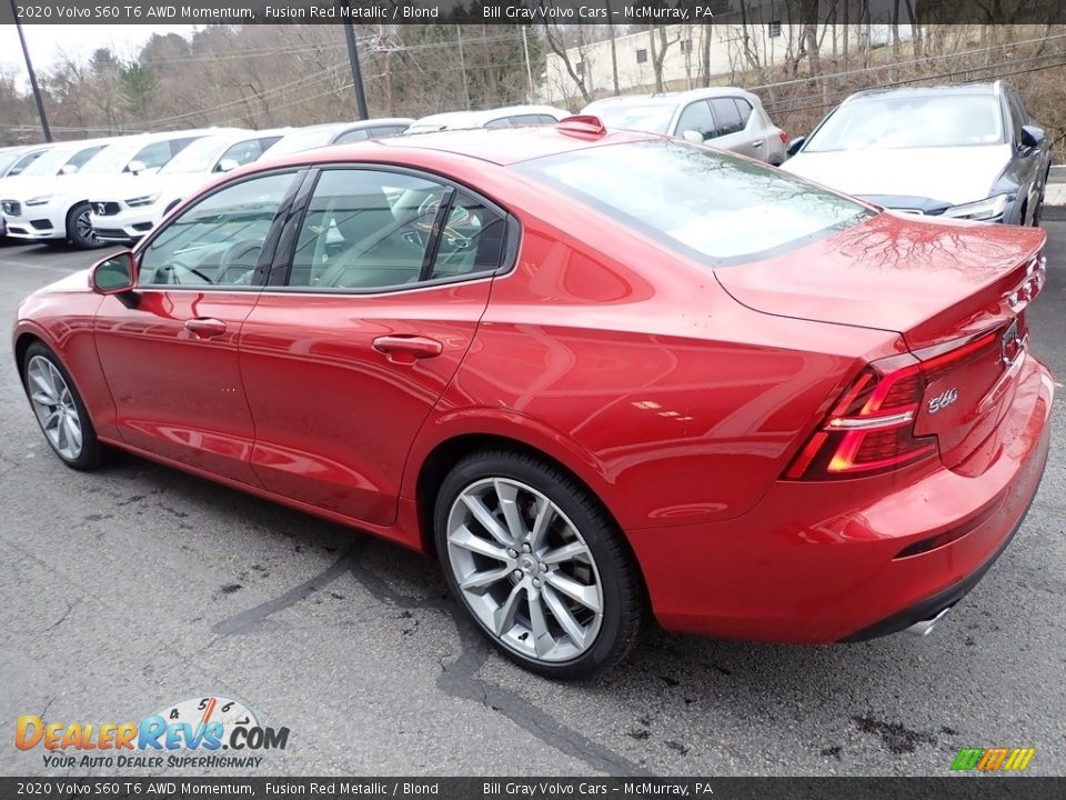 2020 Volvo S60 T6 AWD Momentum Fusion Red Metallic / Blond Photo #4