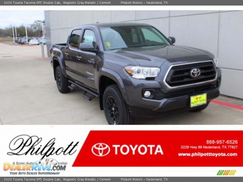 2020 Toyota Tacoma SR5 Double Cab Magnetic Gray Metallic / Cement Photo #1