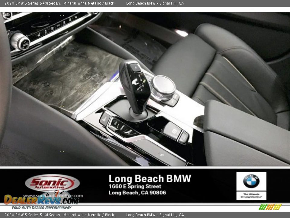 2020 BMW 5 Series 540i Sedan Mineral White Metallic / Black Photo #6