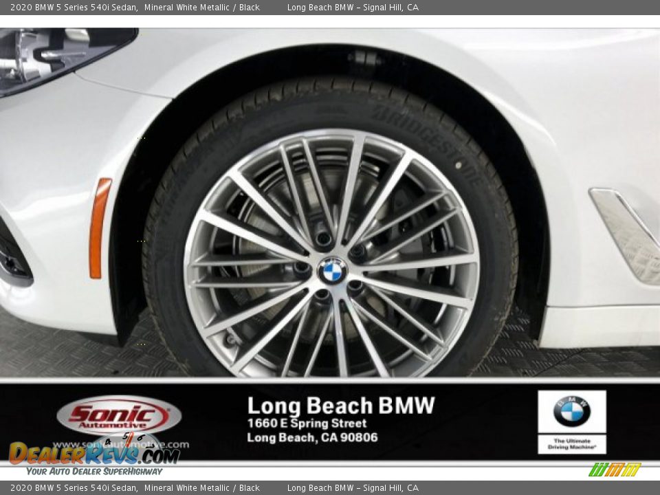 2020 BMW 5 Series 540i Sedan Mineral White Metallic / Black Photo #9