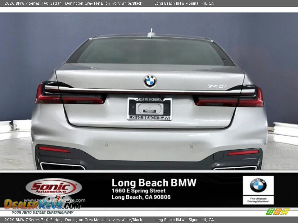2020 BMW 7 Series 740i Sedan Donington Grey Metallic / Ivory White/Black Photo #3