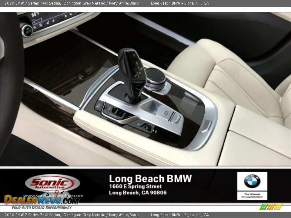 2020 BMW 7 Series 740i Sedan Donington Grey Metallic / Ivory White/Black Photo #6