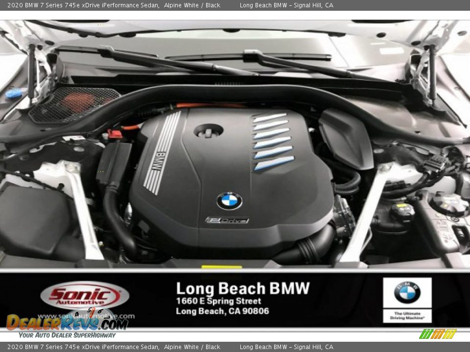 2020 BMW 7 Series 745e xDrive iPerformance Sedan Alpine White / Black Photo #8