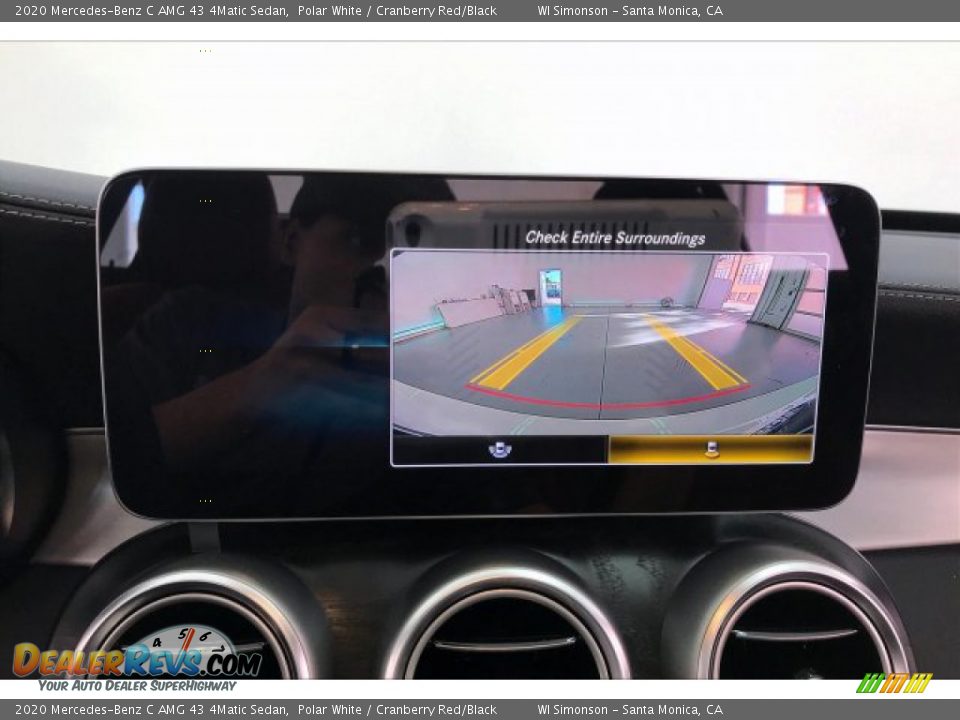 2020 Mercedes-Benz C AMG 43 4Matic Sedan Polar White / Cranberry Red/Black Photo #21