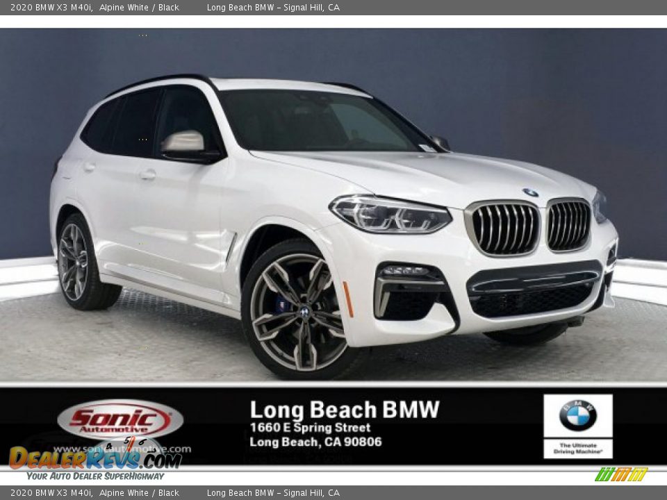 2020 BMW X3 M40i Alpine White / Black Photo #1