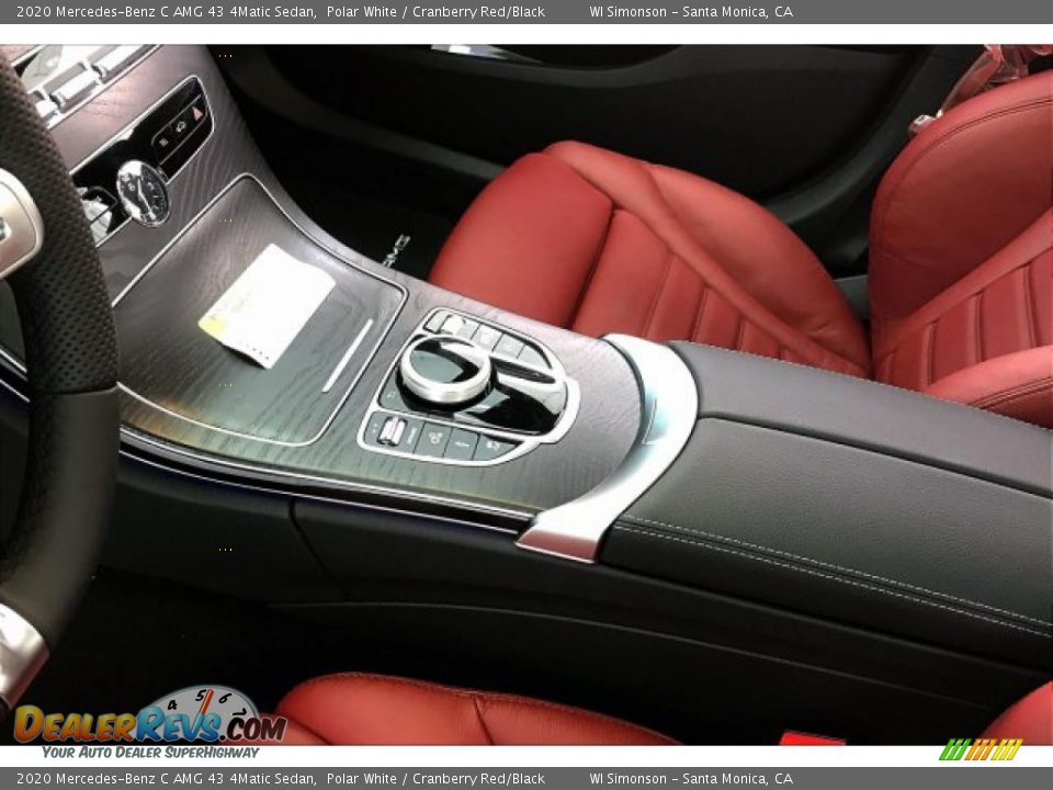 2020 Mercedes-Benz C AMG 43 4Matic Sedan Polar White / Cranberry Red/Black Photo #23