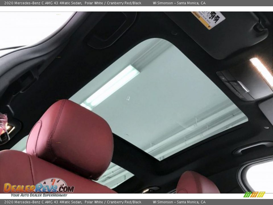 2020 Mercedes-Benz C AMG 43 4Matic Sedan Polar White / Cranberry Red/Black Photo #29