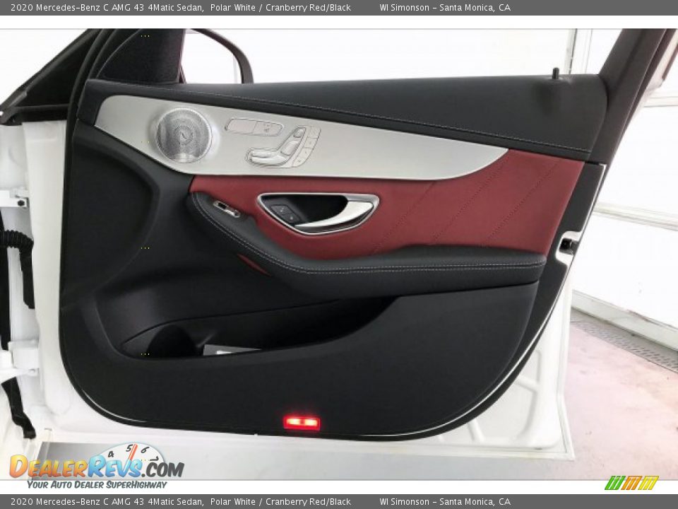 2020 Mercedes-Benz C AMG 43 4Matic Sedan Polar White / Cranberry Red/Black Photo #30