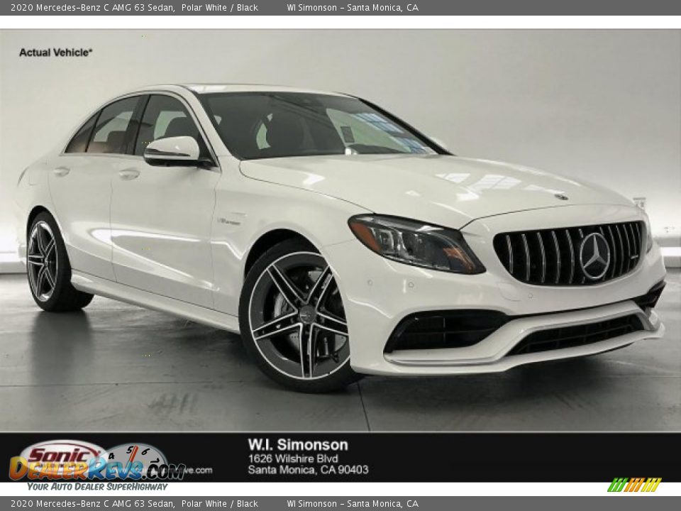 2020 Mercedes-Benz C AMG 63 Sedan Polar White / Black Photo #1